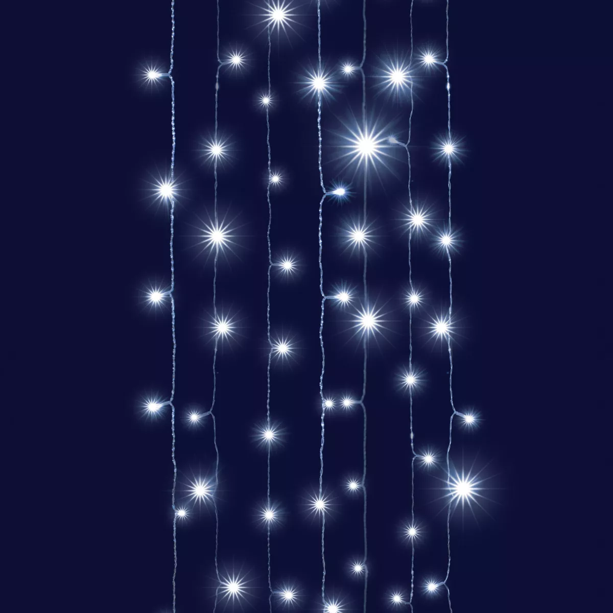 RIDEAU LED EFFECT CASCADE - 2m x 2m Blanc pur