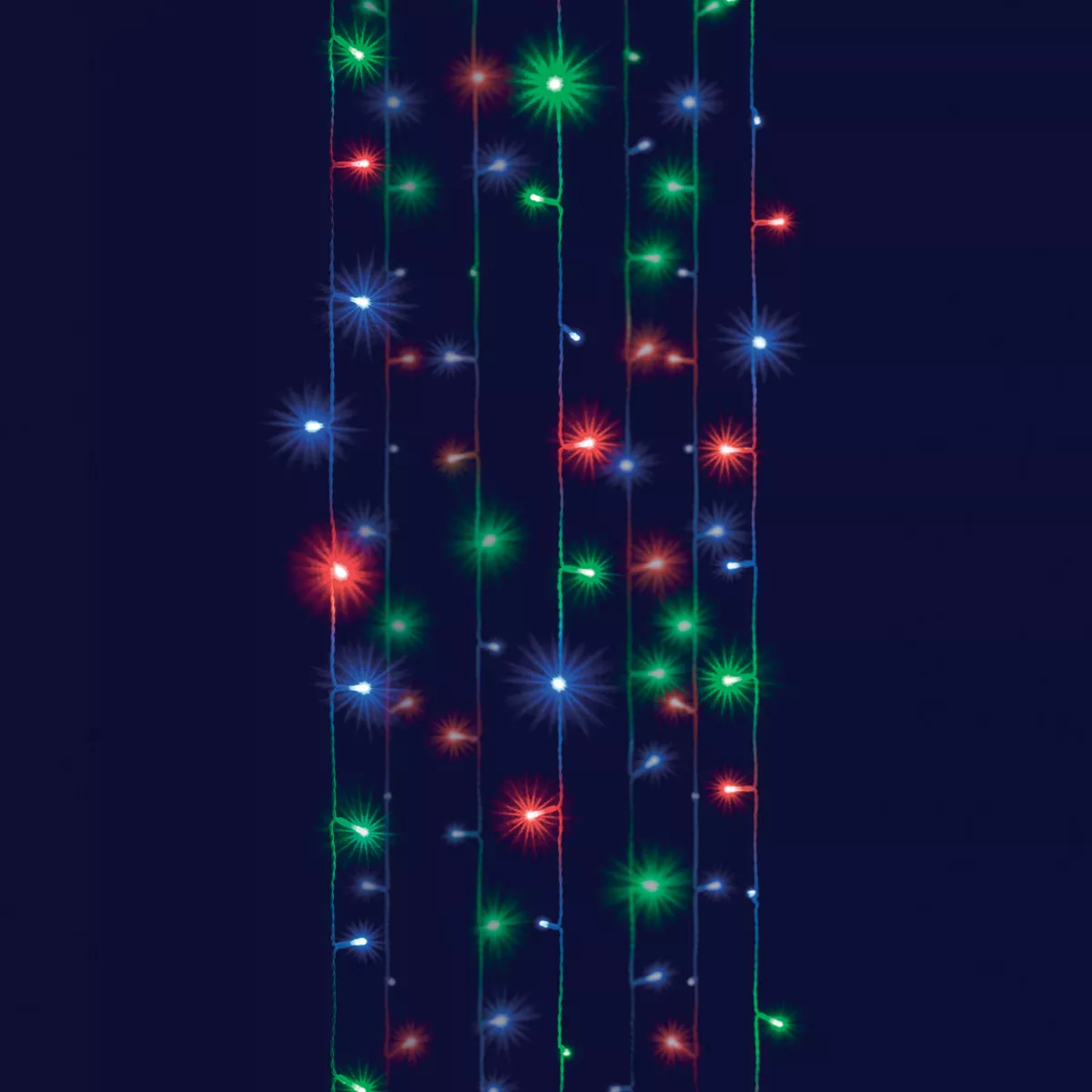 Koppelbaar lichtgordijn H2 m L2 m Veelkleurig 96 LED