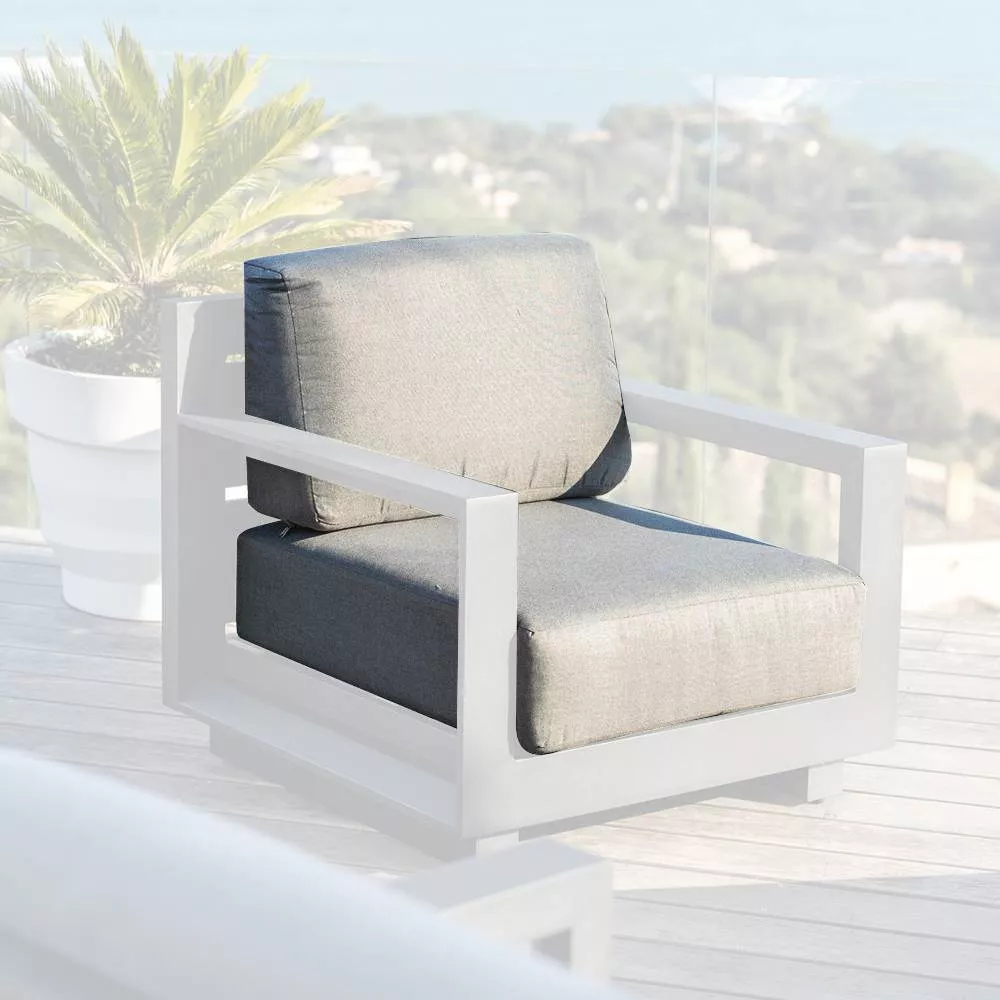 Vervangende kussens voor Fauteuil Elba Antracietgrijs