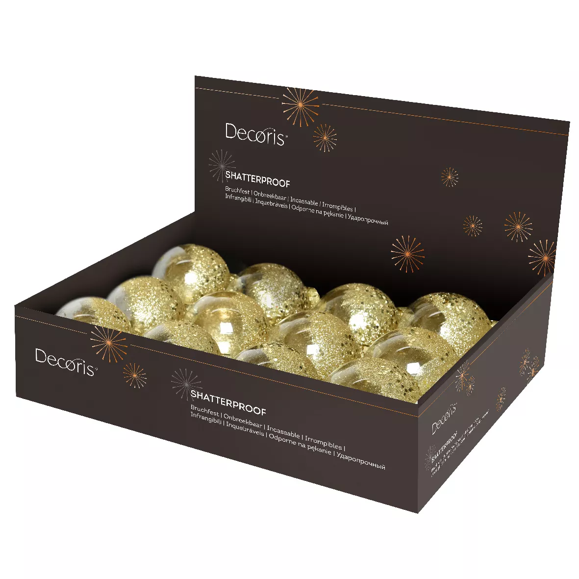 Set di 12 palline di Natale trasparente (Ø 80 mm) Zéli
