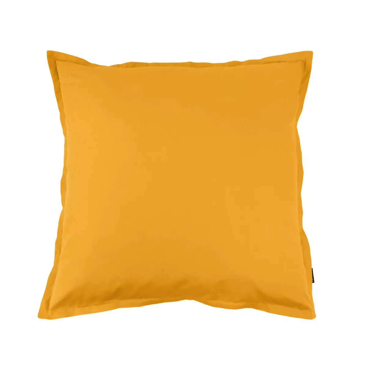 Funda de almohada cuadrada de percal de algodón (65 cm) Cali Amarillo mostaza