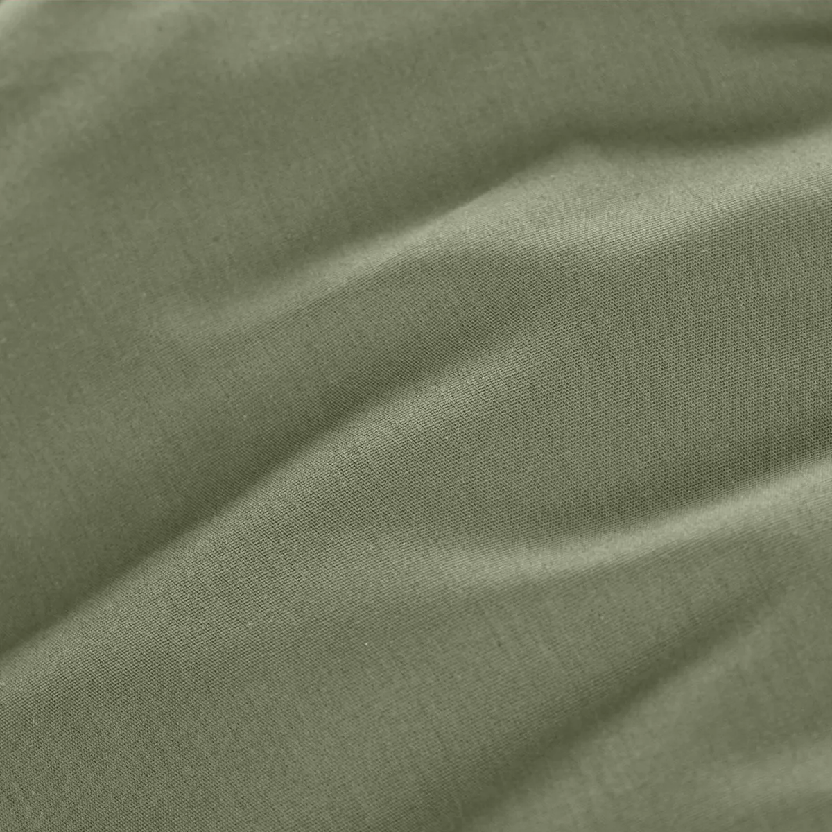 Sábana bajera en percal de algodón (180 cm) Cali Verde romero