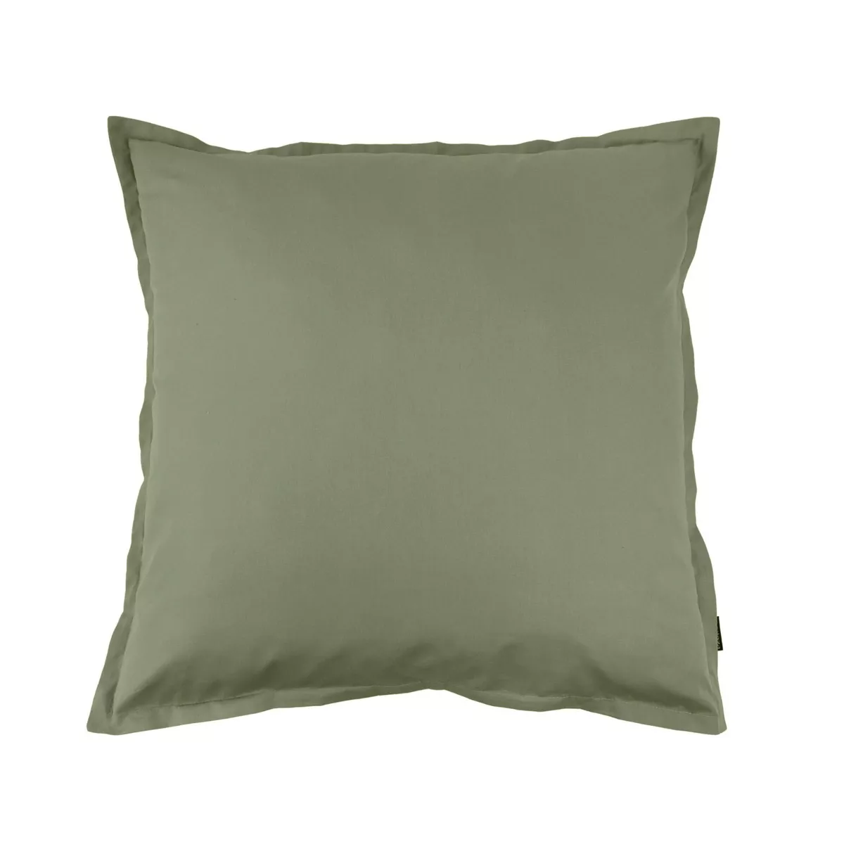 Taie d'oreiller carrée percale de coton (65 x 65 cm) Cali Vert romarin
