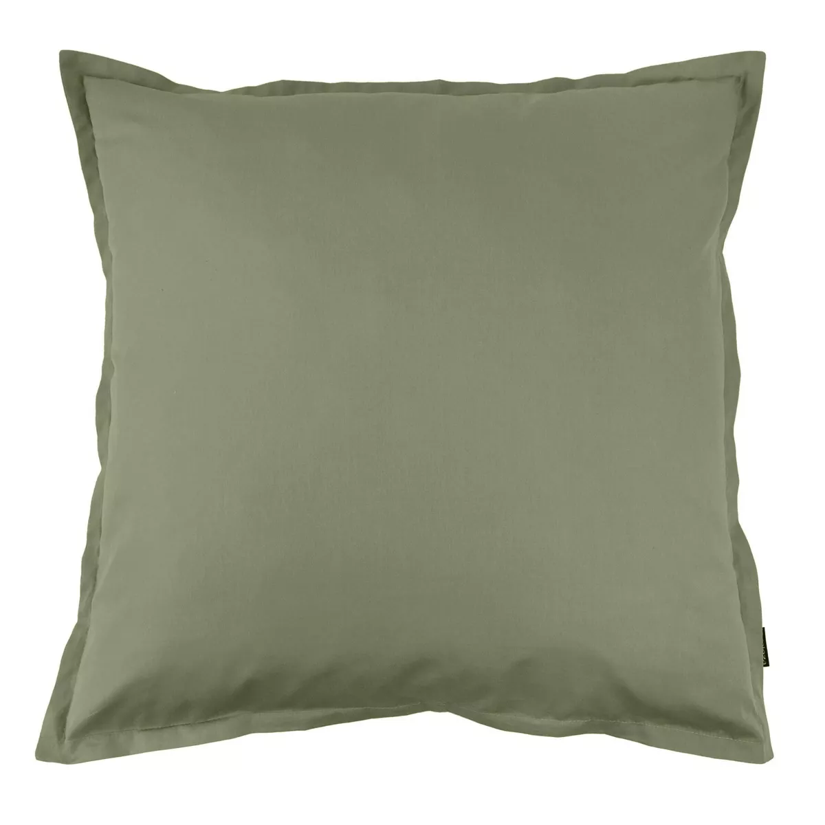 Taie d'oreiller carrée percale de coton (80 x 80 cm) Cali Vert romarin
