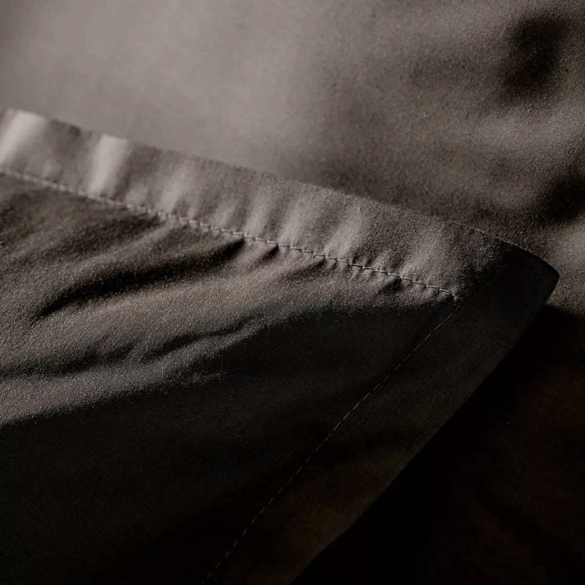 Housse de couette percale de coton (280 x 240 cm) Cali Noir