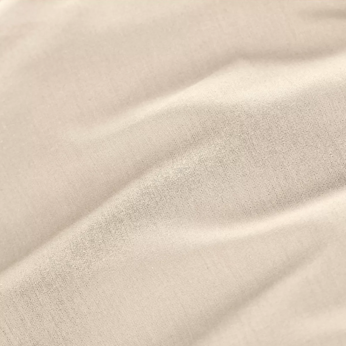 Funda para travesaño de algodón percal (L185 cm) Cali Beige lino