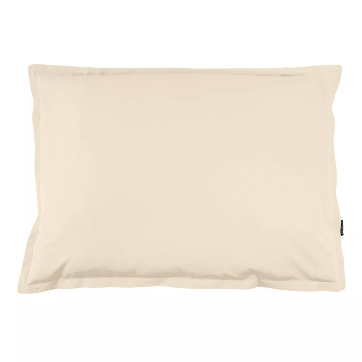 Funda de almohada rectangular de percal de algodón (80 cm) Cali Beige lino