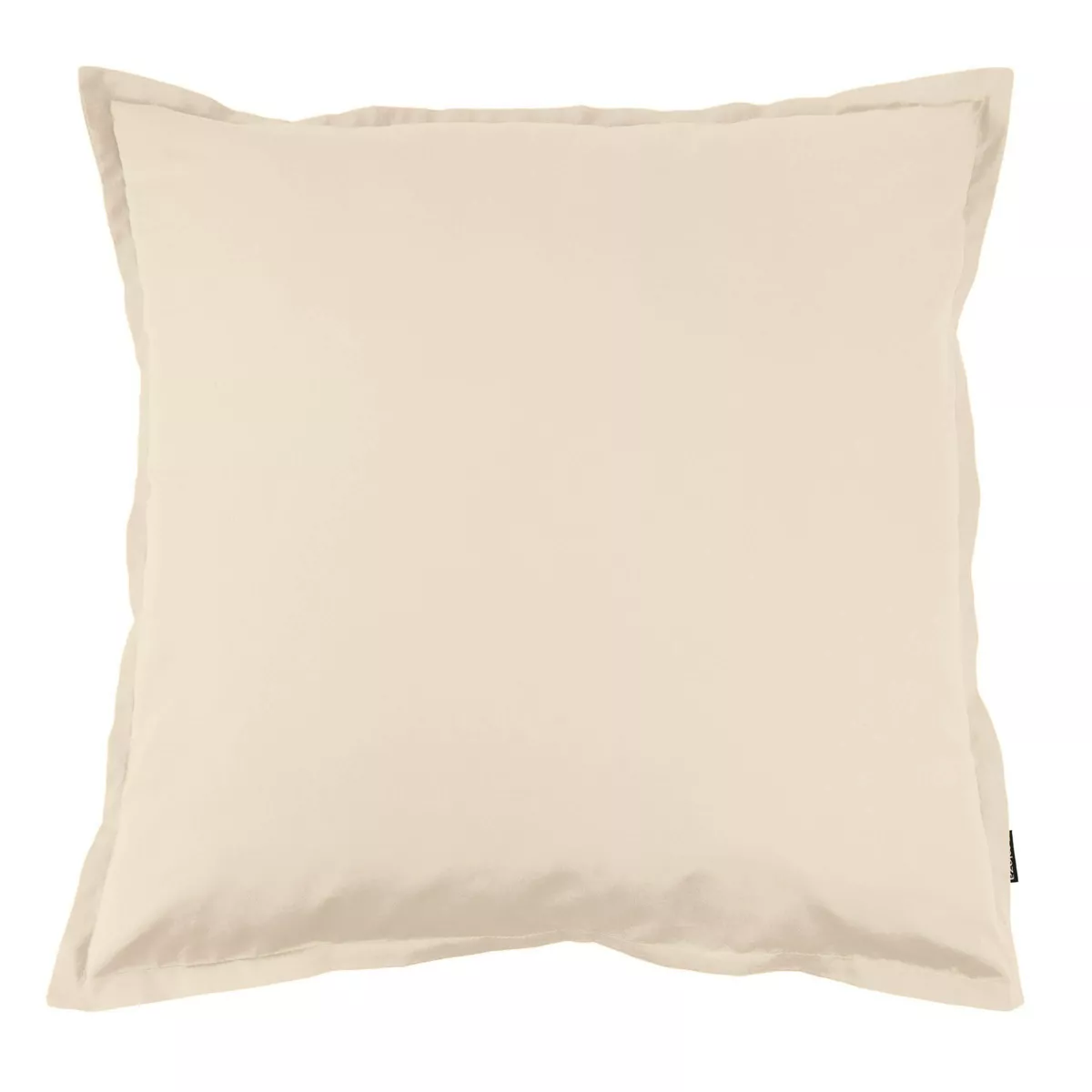 Taie d'oreiller carrée percale de coton (80 x 80 cm) Cali Beige