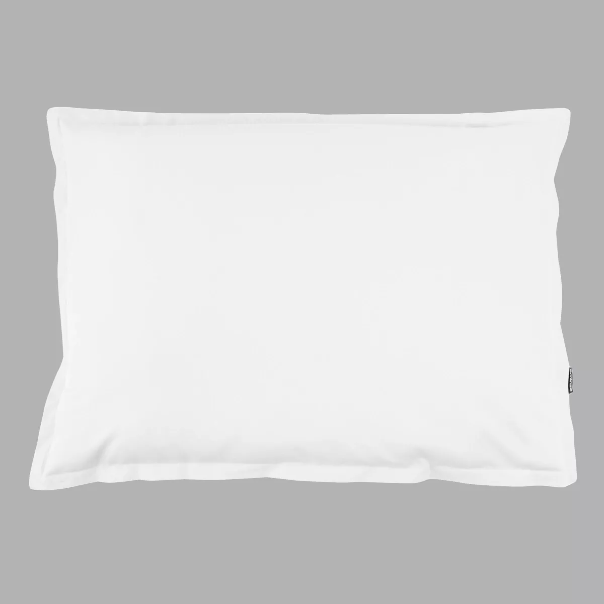 Funda de almohada rectangular de percal de algodón (70 cm) Cali Blanco