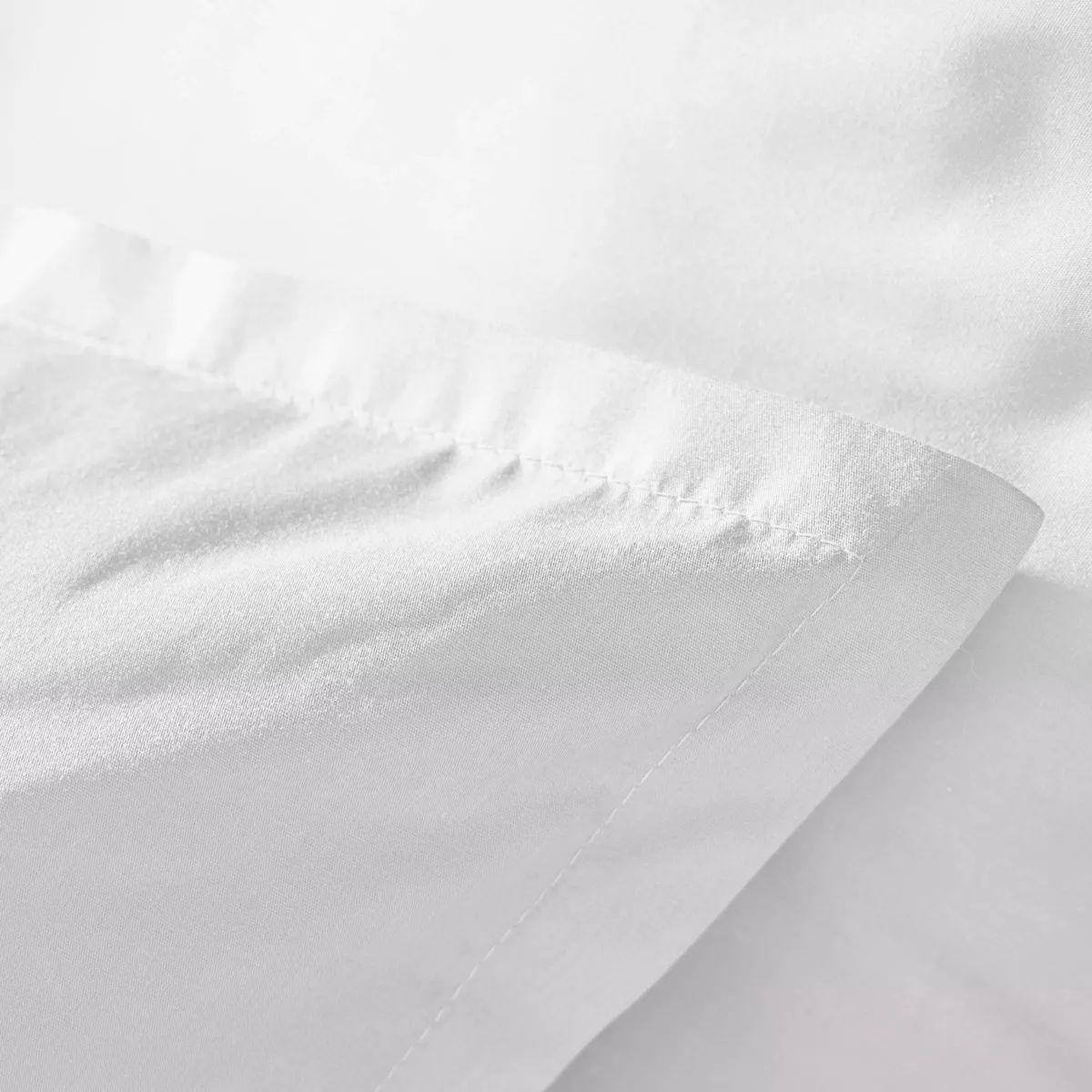 Taie d'oreiller carrée percale de coton (65 x 65 cm) Cali Blanc