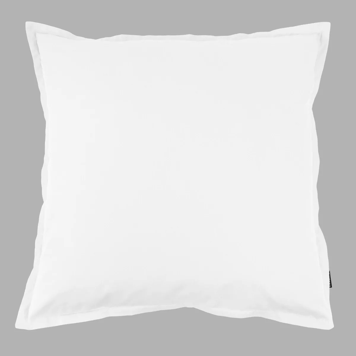 Taie d'oreiller carrée percale de coton (80 x 80 cm) Cali Blanche