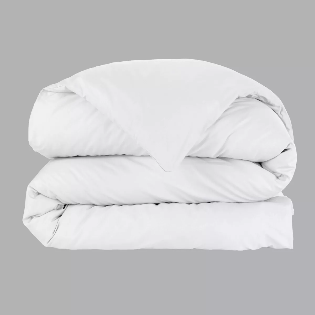 Housse de couette percale de coton (280 x 240 cm) Cali Blanche