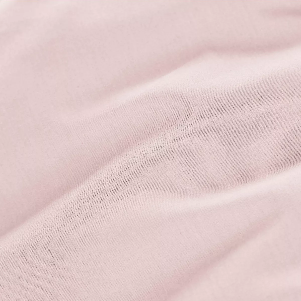Drap housse percale de coton (90 x 200 cm) Cali Rose poudré