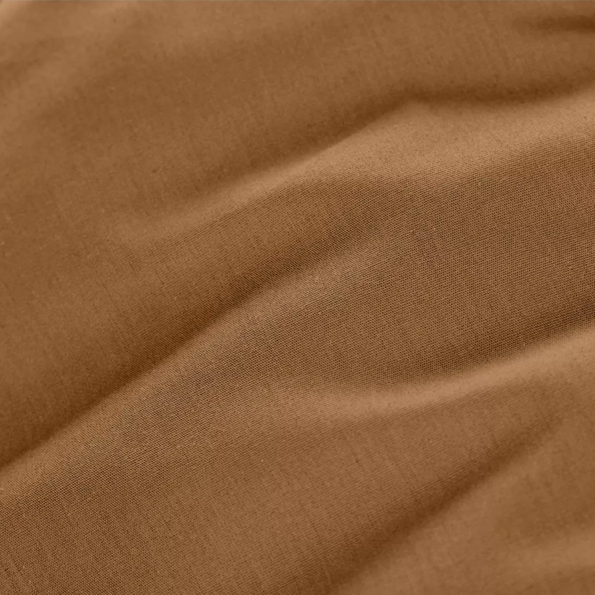 EM - Drap plat point bourdon 180 x 290 cm Percale unie CALI Camel