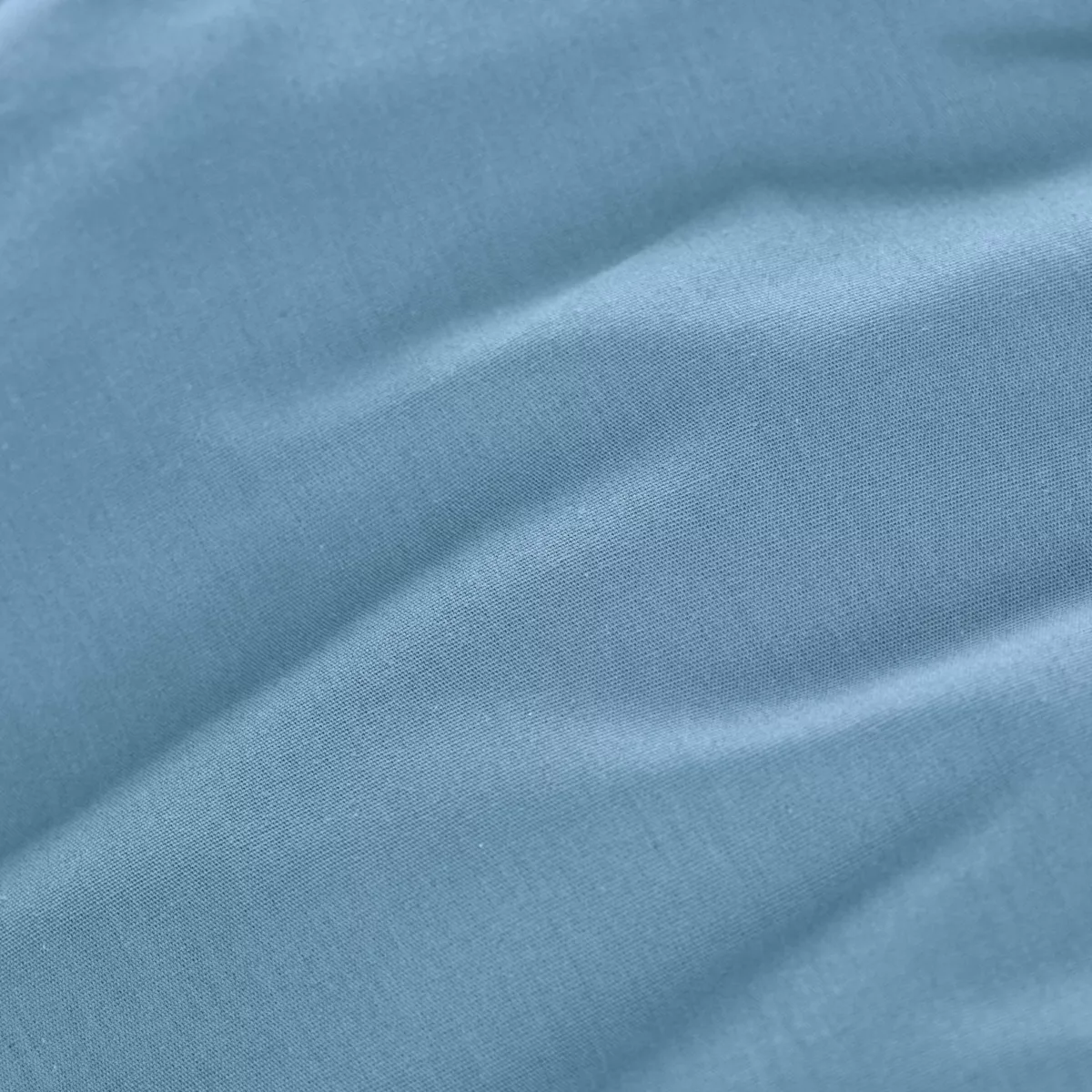 EM - Drap housse 140 x 190 cm Percale unie CALI Bleu ciel