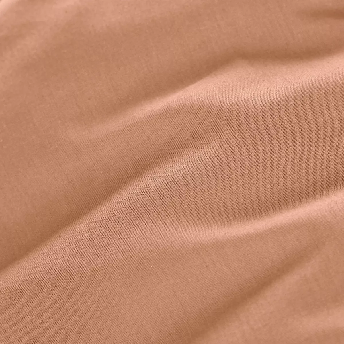 EM - Drap plat point bourdon 270 x 300 cm Percale unie CALI Rose pche