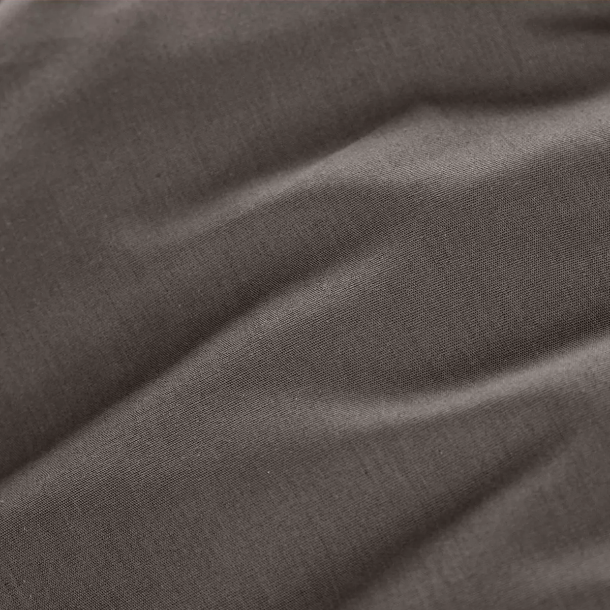 Sábana de percal de algodón (180 cm) Cali Gris antracita