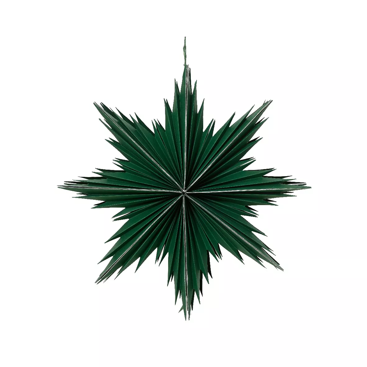 1 Etoile papier dia30-H8cm vert romarin 