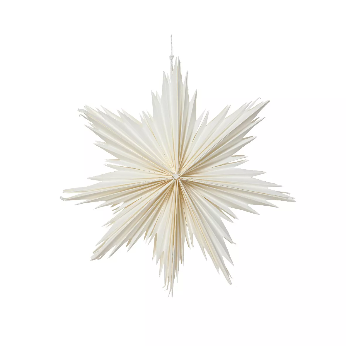 1 Etoile papier dia30-H8cm blanc 