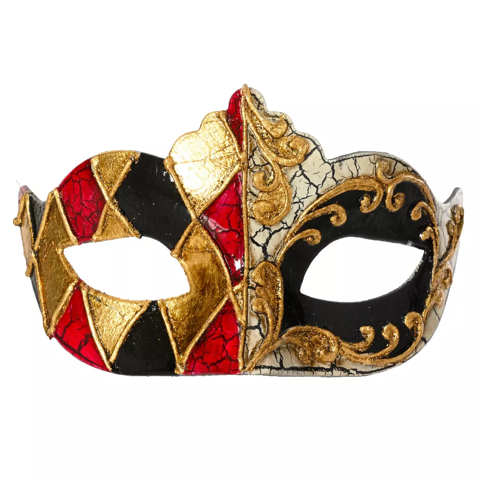Sospensione di Natale (H9 cm) Carnevale di Venezia Dorato