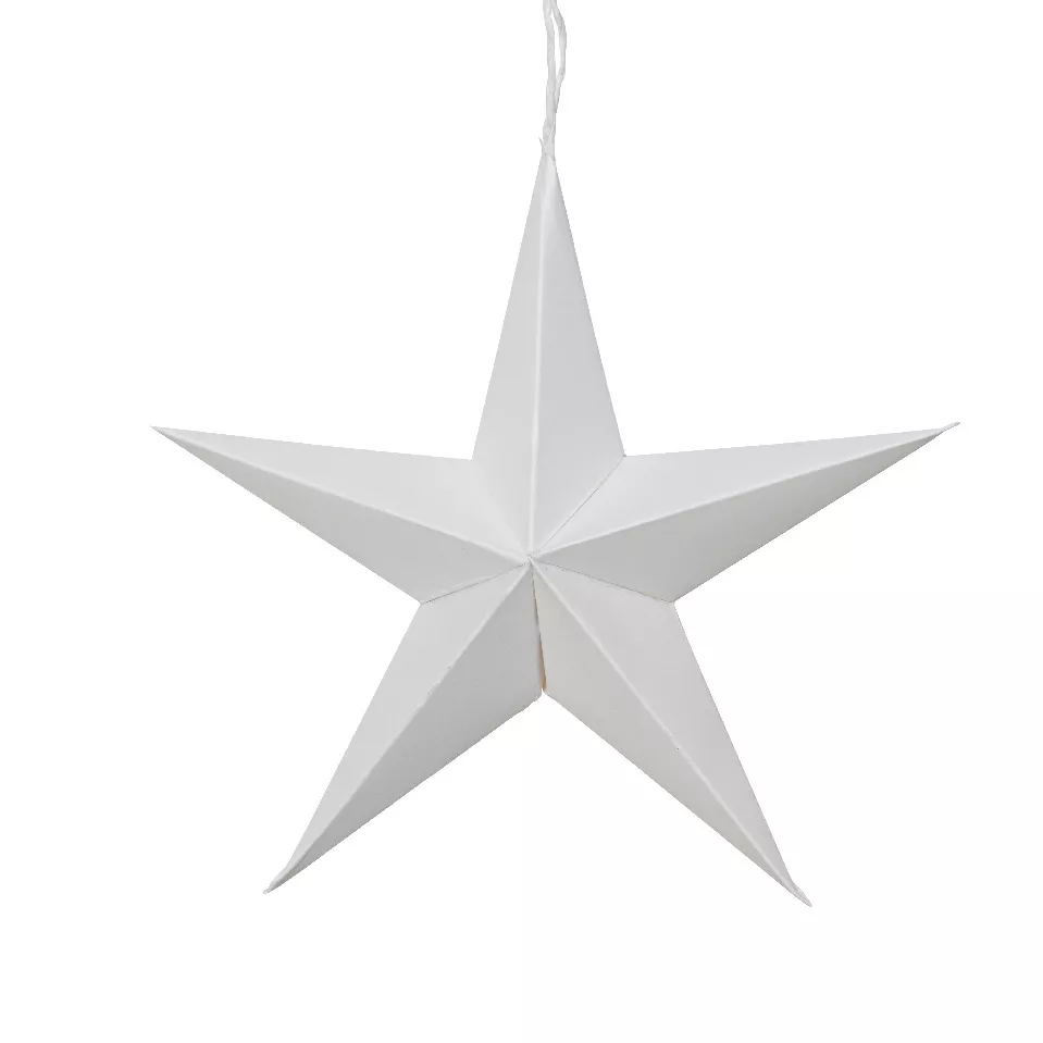 Lote de 4 suspensiones de papel (D15 cm) Astro de Papel Blanco