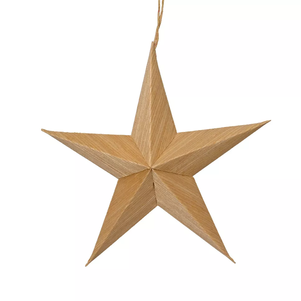 Set von 4 PapieranhÃ¤ngern (D15 cm) Astre de Papier Natur