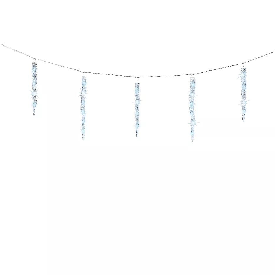 Guirlande lumineuse connectable 3,60 m 60 LED Glaçons effet Flash Blanc froid