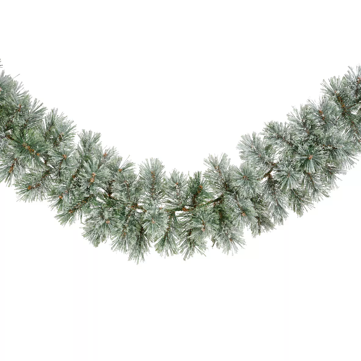1 Cashmere guirlande givre dia25-L270cm vert/blanc A ASSOCIER AVEC AUTRE GUIRLANDE + COURONNE