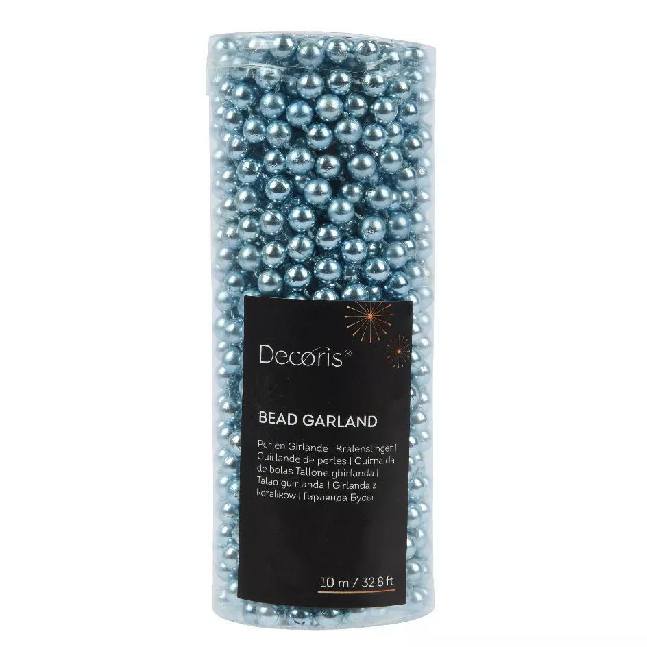 1 Guirlande de perles polystyrene dia0.80-L1000cm sky blue ALPINE