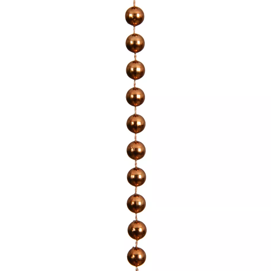 1 Guirlande de perles polystyrene dia0.80-L1000cm brandy ALPINE