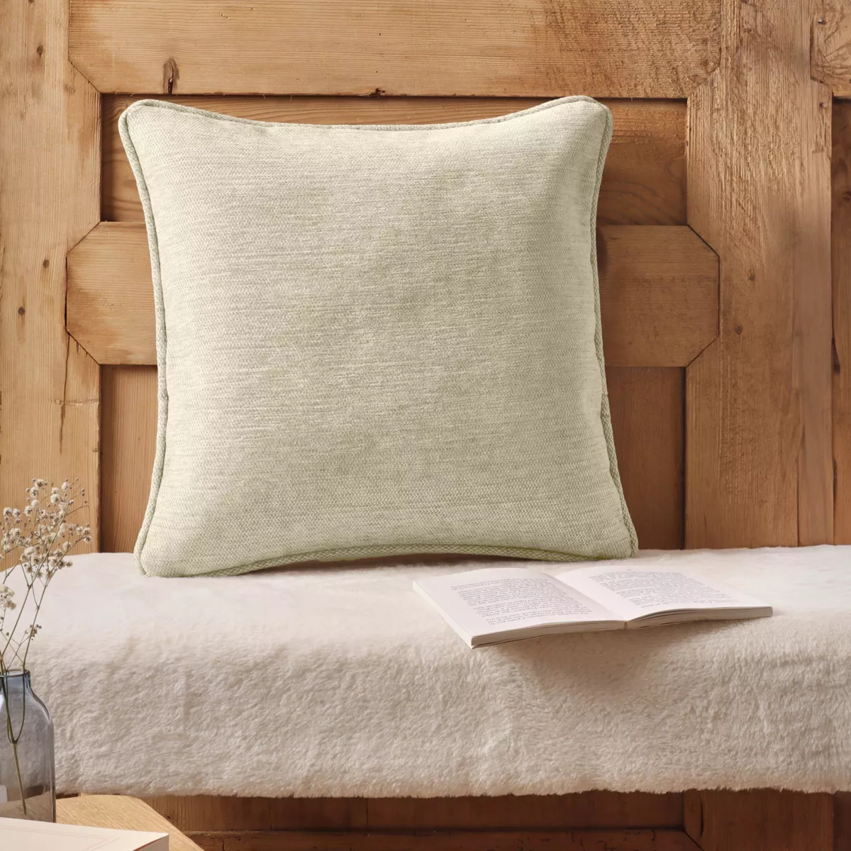 Coussin carré tissé (45 x 45 cm) Magnus Beige