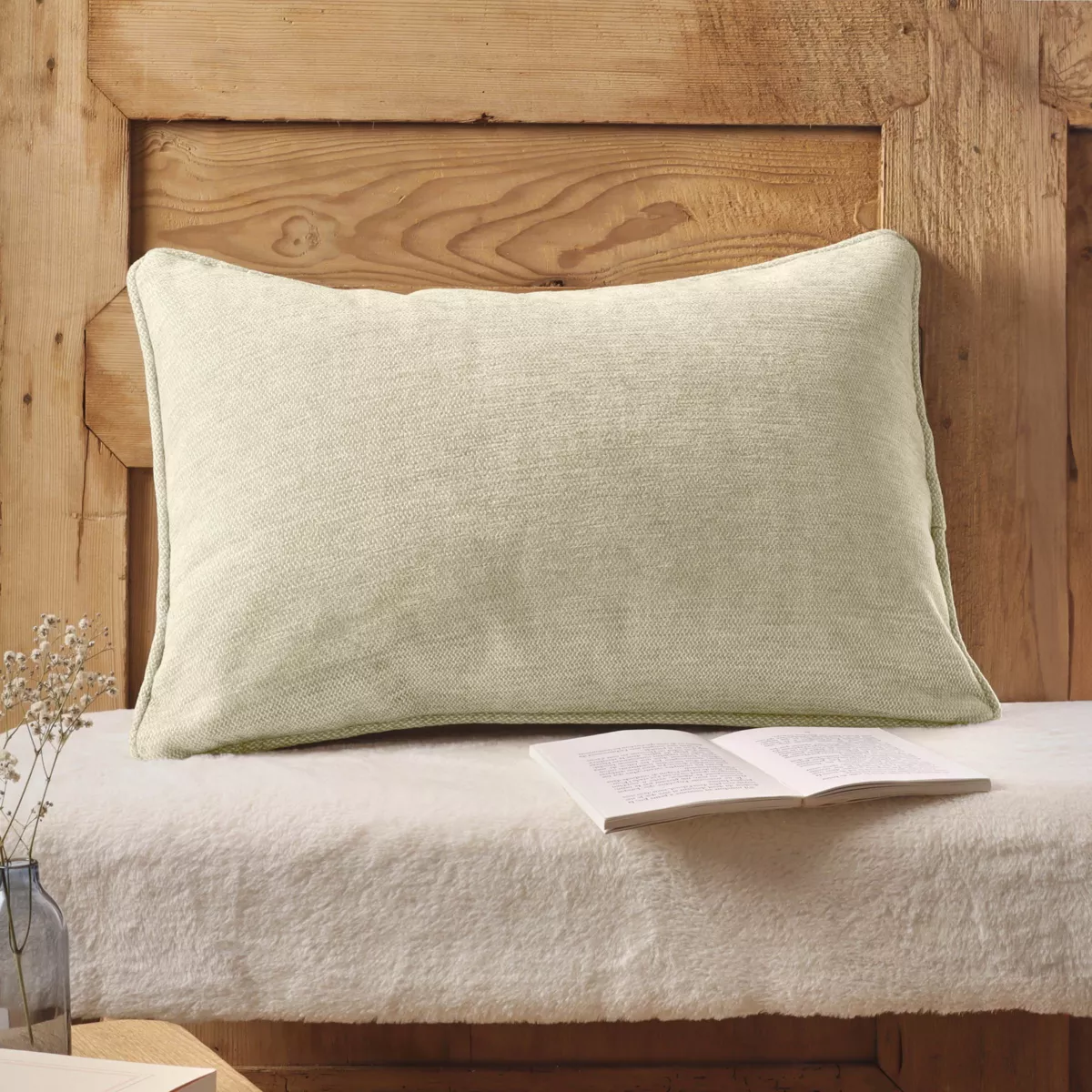 Cuscino rettangolare tessuto (40 x 60 cm) Magnus Beige