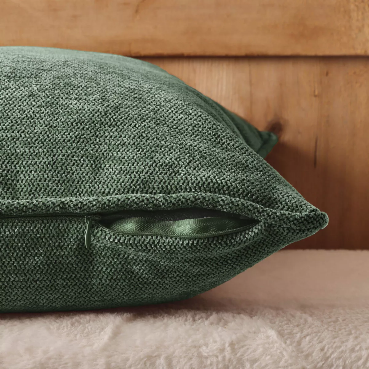 Coussin carré tissé (45 x 45 cm) Magnus Vert romarin