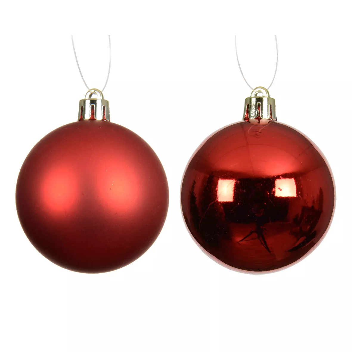 Lot de 16 boules de Noël (D40 mm) Aravis Rouge