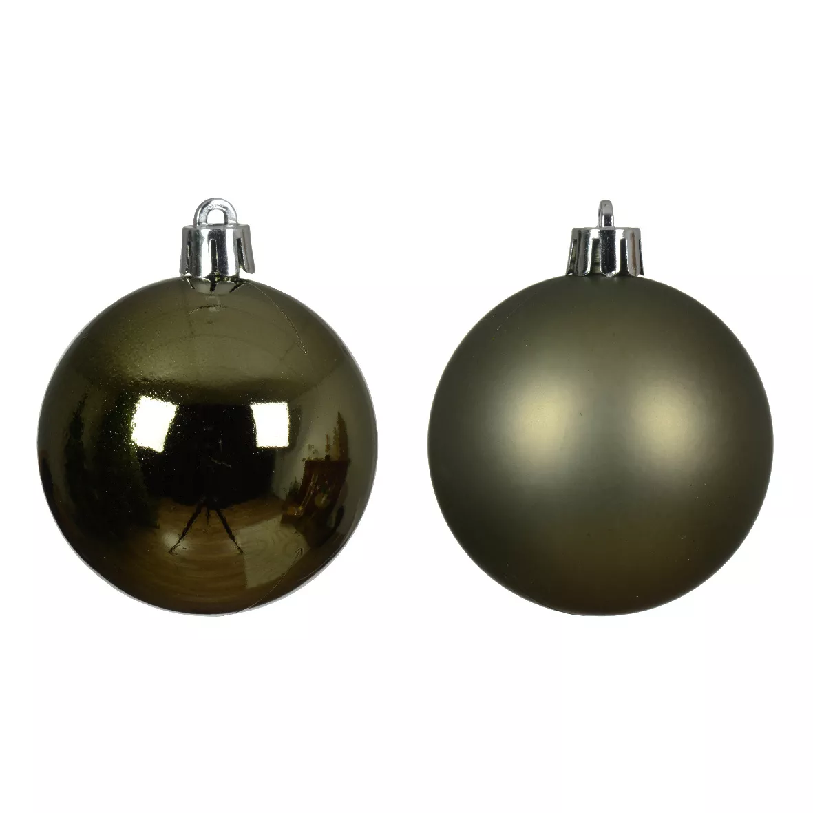 Lot de 30 boules de Noël (D60 mm) Aravis Vert romarin