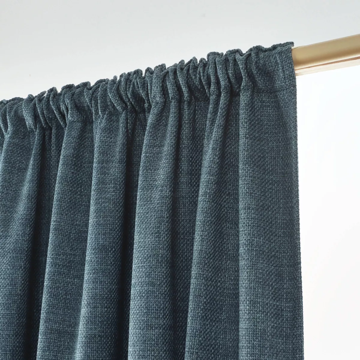 Rideau obscurcissant thermique galon fronceur (140 x 240 cm) Alba Bleu