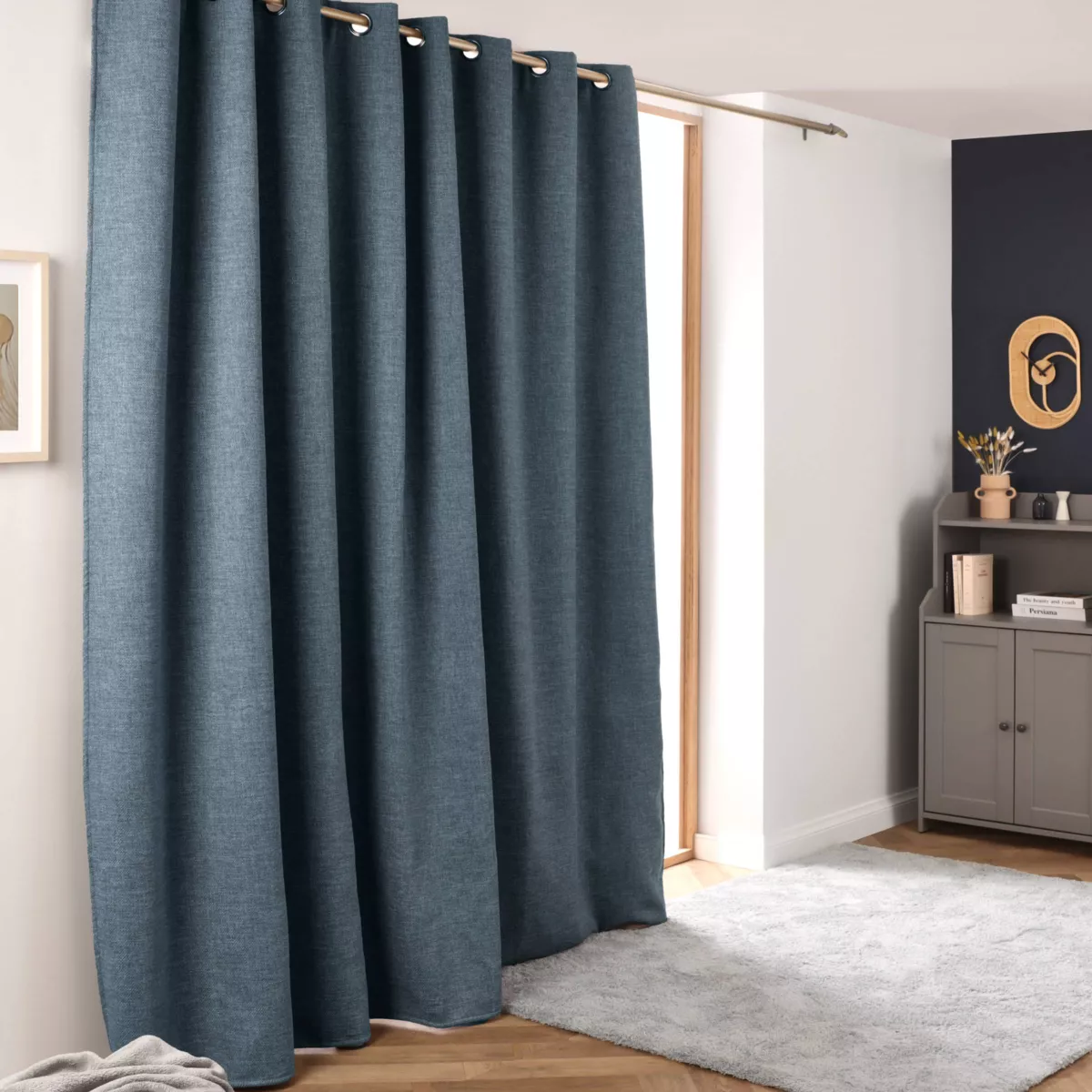 Thermischer Verdunkelungsvorhang (280 x 240 cm) Alba Blau