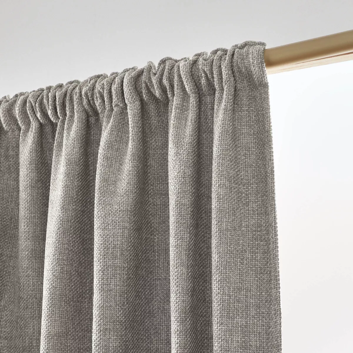 Rideau obscurcissant thermique galon fronceur (140 x 240 cm) Alba Taupe