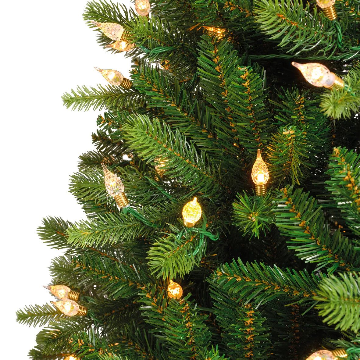 Sapin de Noël artificiel lumineux 520 LED H240 cm Barrow Vert sapin 