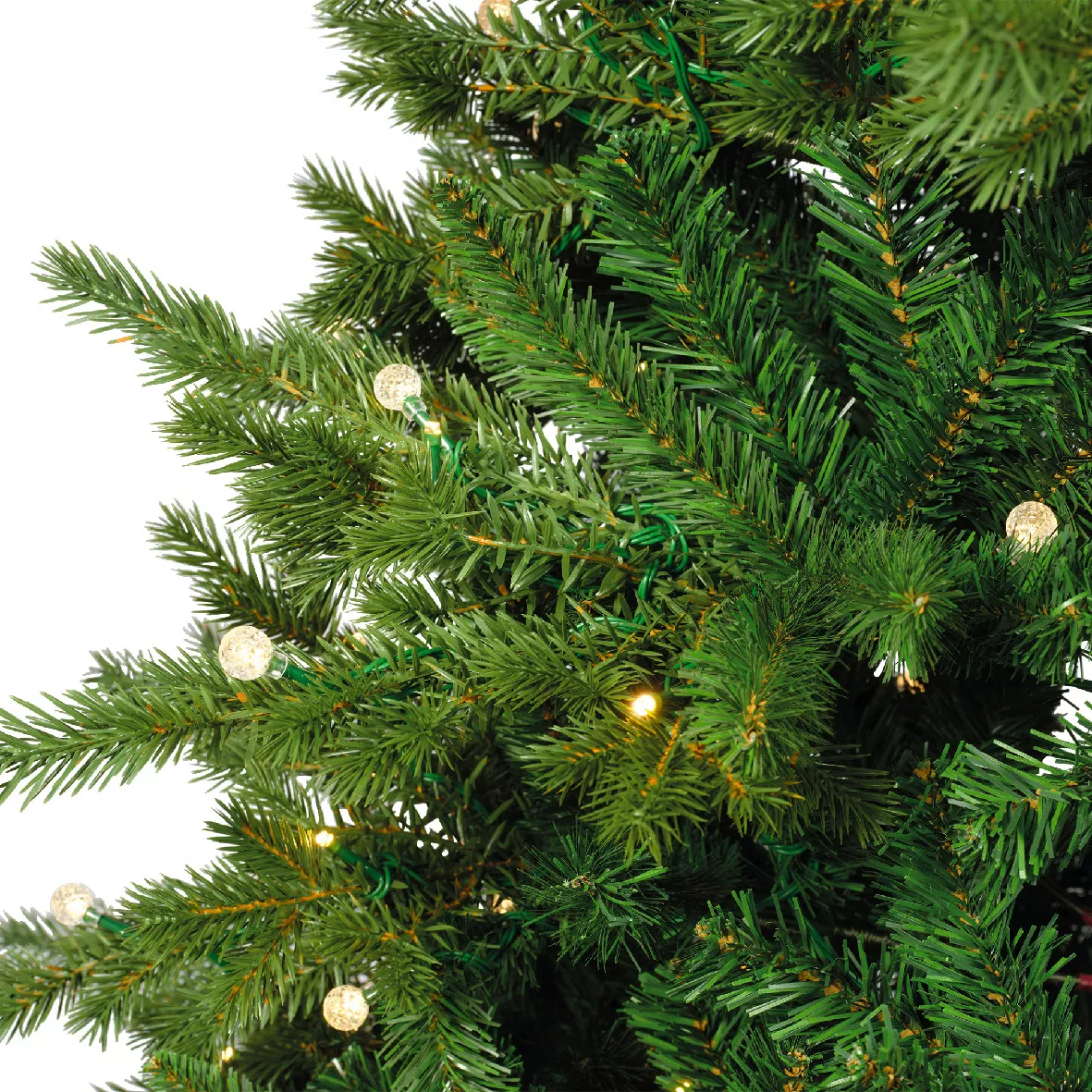 Sapin de Noël artificiel lumineux 600 LED H240 cm Idaho Vert sapin