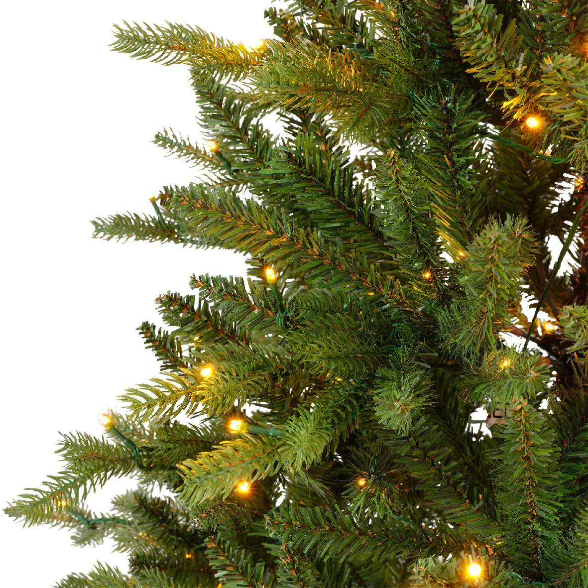Albero di Natale artificiale luminoso 320 LED (H180 cm) Allix Verde abete
