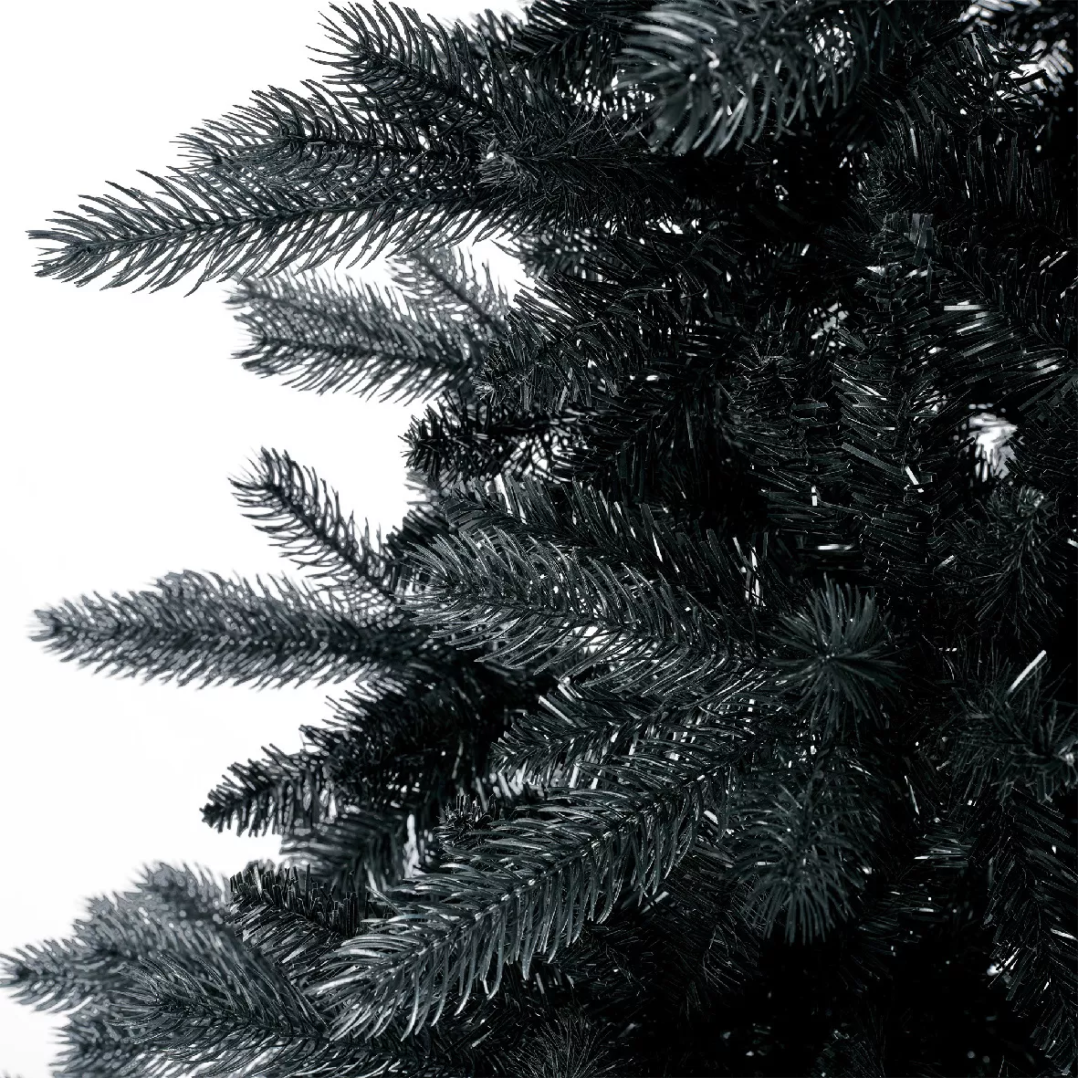 Albero di Natale artificiale (H180 cm) Monaco Nero