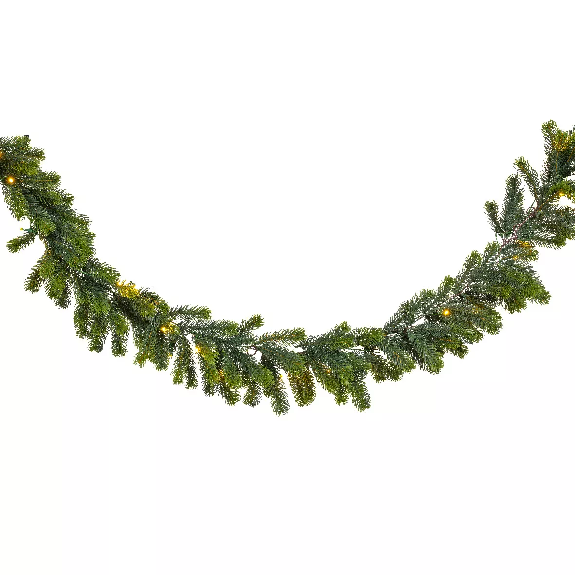 Guirnalda de abeto luminosa 50 Led (270 cm - D30) Manitoba Blanco cálido