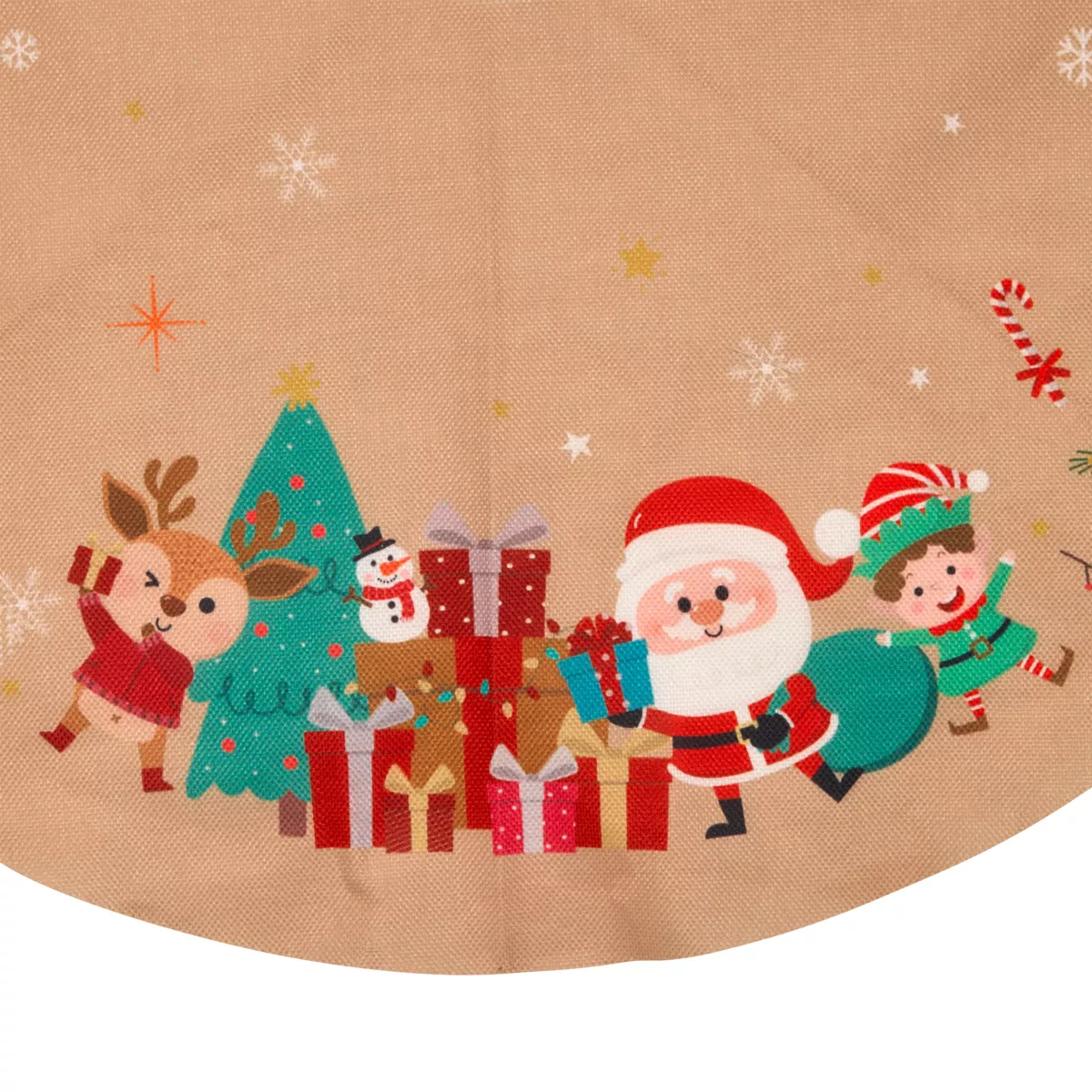 TAPIS SAPIN PERE NOEL JUTE D90