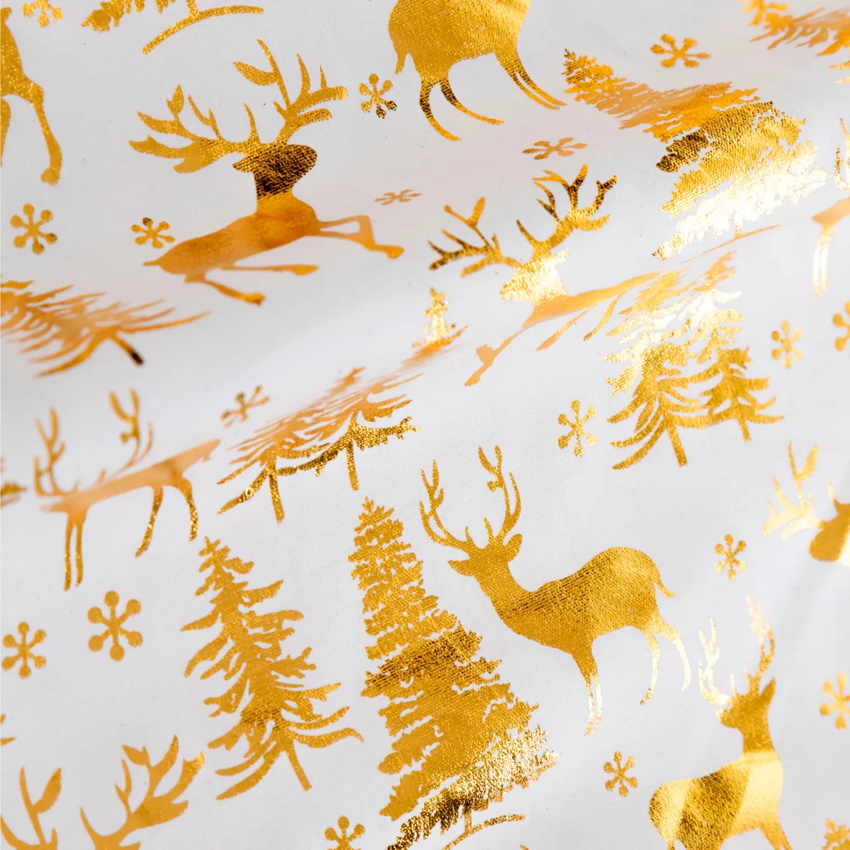 Runner da tavolo (300 x 28 cm) Cervo e foresta Oro