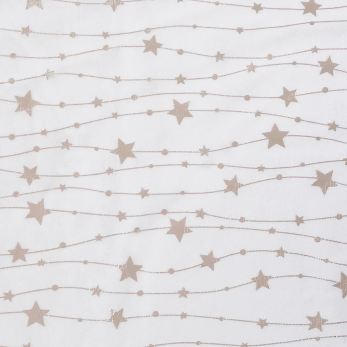 Tovaglia natalizia rettangolare (140 x 360 cm) Pioggia di stelle Bianca