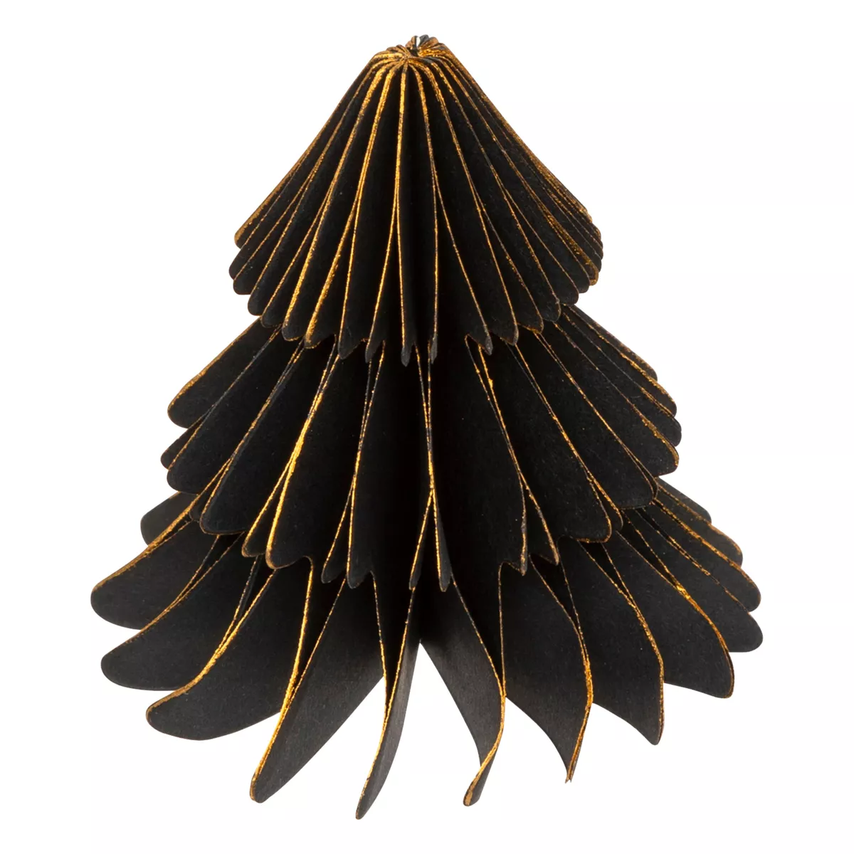 Set di 2 mini Alberi decorativi (H6 cm) Carta magnetica Nero