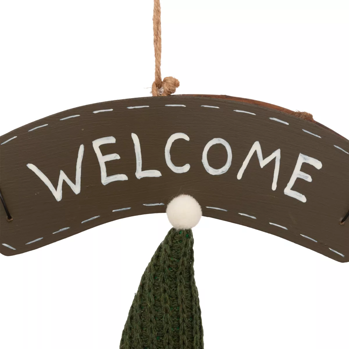 Corona de Navidad (D33 cm) Welcome Erizo Marrón