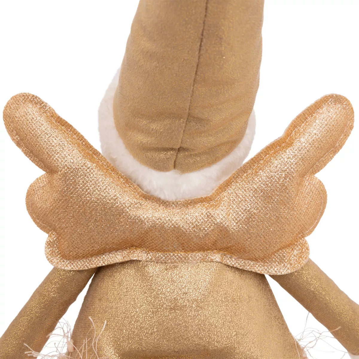 Leuchtender Weihnachtsengel mit Batteriebetrieb (H95 cm) Teleskopische Mondfee Goldfarben