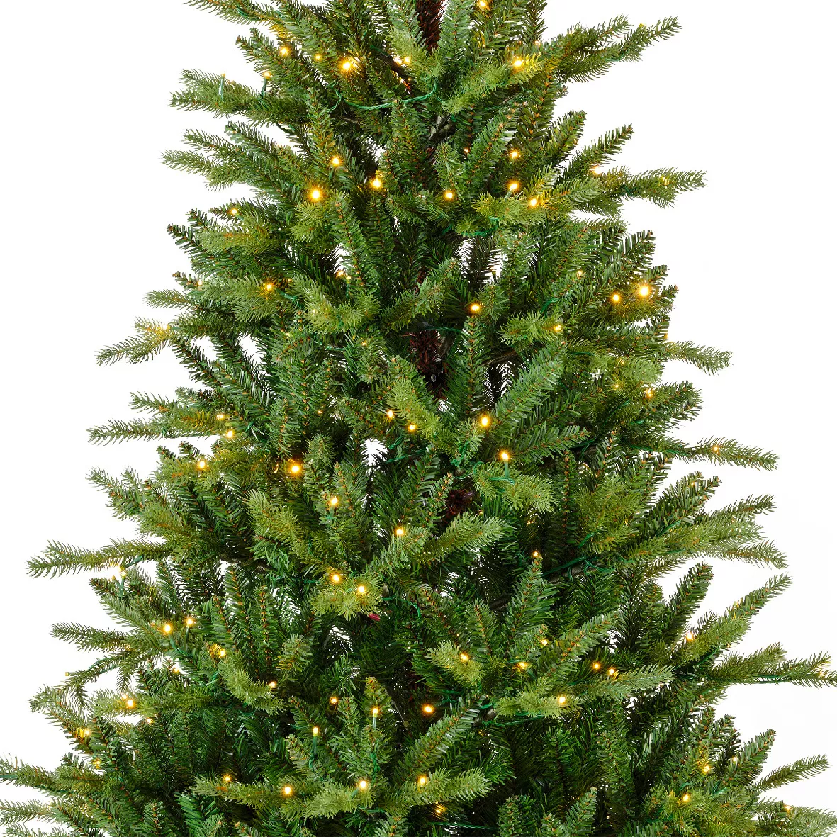 Árbol de Navidad artificial luminoso 430 LED (H210 cm) Allix Verde abeto